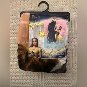 Disney’s Beauty and the Beast Enchanted 46”x60” Super Plush Throw Blanket - NWT
